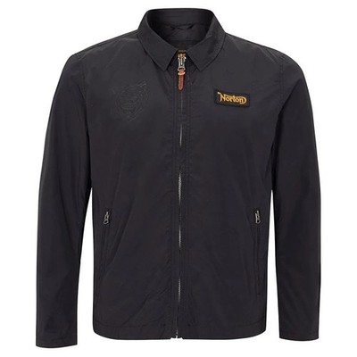 Norton Kenny Tiger Printed Motorcycle Black Jacket Size M