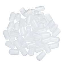 50pcs Rubber End Caps 12mm 1/2" Bolt Cap Cover Screw Thread Protectors Clear