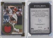 2019 Museum Collection Meaningful Material Relics Gold /25 Michael Wacha Patch