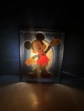 RARE Walt Disney Mickey Mouse Vintage Wall Lamp Light Norman Industries Works