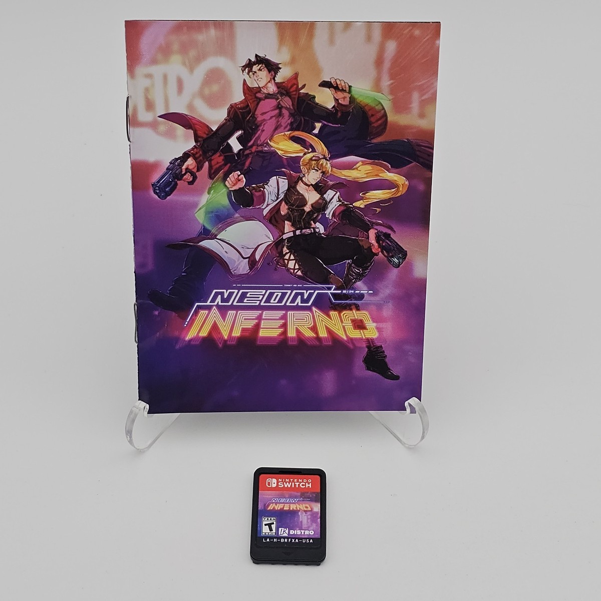 Neon Inferno (Nintendo Switch) Limited Run Games Cartridge and