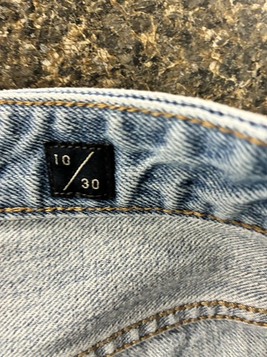 Lucky Brand Light Blue Distressed Jean Shorts Women Size 10 - 第 3/6 張圖片