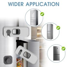 New 2 Pack Fridge Locks Child Safety Self Adhesive Cabinet Latch Fast Shipping