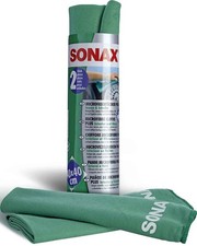 SONAX MicrofaserTücher PLUS Innen & Scheibe (2St.) Mikrofasertuch Reinigungstuch