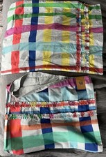 Pottery Barn Kids Toddler Duvet  STD Case Ruffled Vibrant NWT