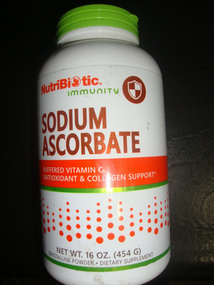 NutriBiotic Sodium Ascorbate Crystalline Powder 16 oz 454 g Egg-Free,