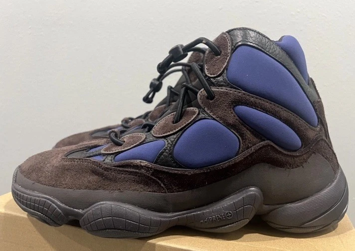 AUTHENTIC adidas Yeezy 500 High Tyrian size 20 FY4269 2020 PRE-OWNED ADIDAS YEEZY 500 HIGH TYRIAN 2020 FY4269 TYRIAN/TYRIAN  main image 4