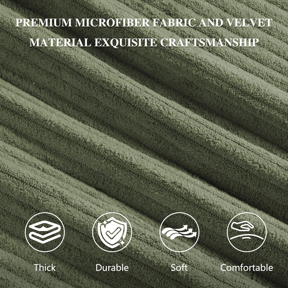 Cojín Doble Papasan 67"x47" Pana Mechón Profundo Felpa Alto Rebote con Corbatas Foto 2 de 4