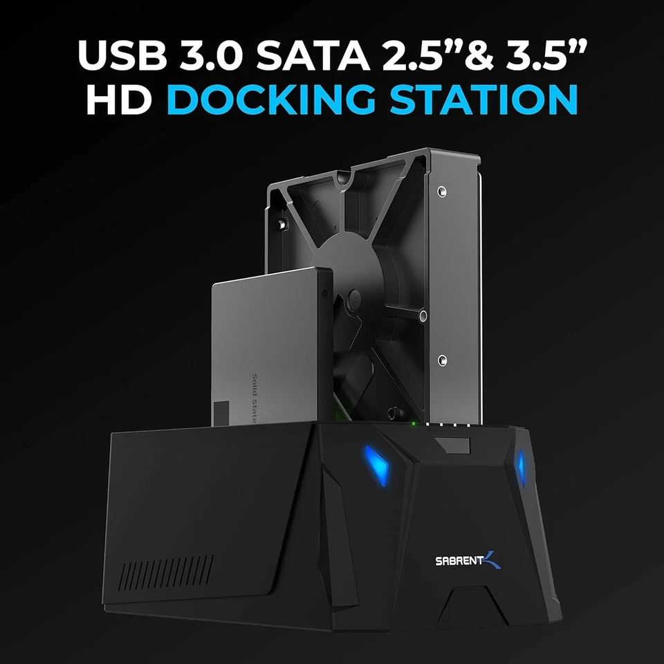 Dual Bay USB 3.0 SATA Hard Drive Dock for 2.5/3.5in HDD - Image 4 of 4