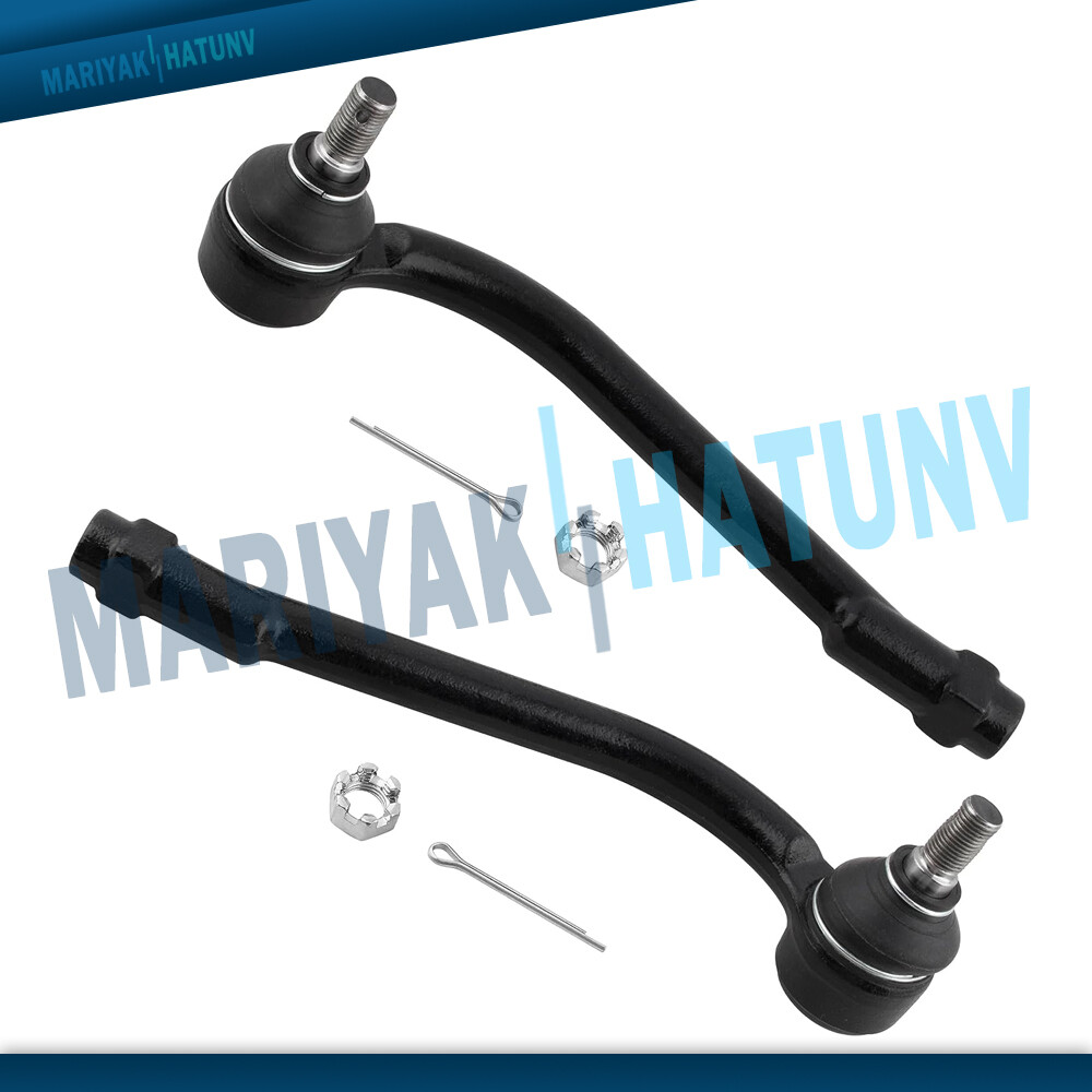 A-Premium 2-Pack Front Outer Tie Rod Ends For Kia Sorento 2011-13 & Hyundai Santa Fe/Veracruz 2007-12