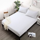 400 THREAD COUNT 100% EGYPTIAN COTTON WHITE HEART PRINT EASY CARE FITTED SHEET