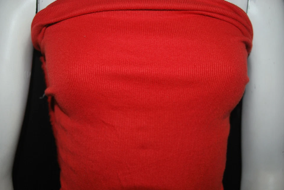 Modal Spandex 2x1 rib knit jersey fabric super soft 45" wide 9 oz Cayenne Pepper - Image 3 of 4