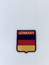 Germany - Shield w/ German Flag - Vintage - Iron On - Bundesflagge - Embroidered