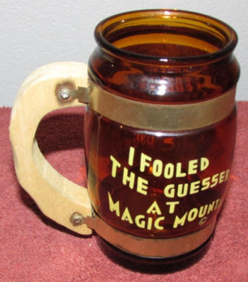 Vintage I Fooled the Guesser at Magic Mountain Souvenir Cup Mug - Valencia, CA