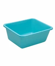Wash Basin Polypropylene 7-2/5 Quart Rectangle Turquoise -1 Count