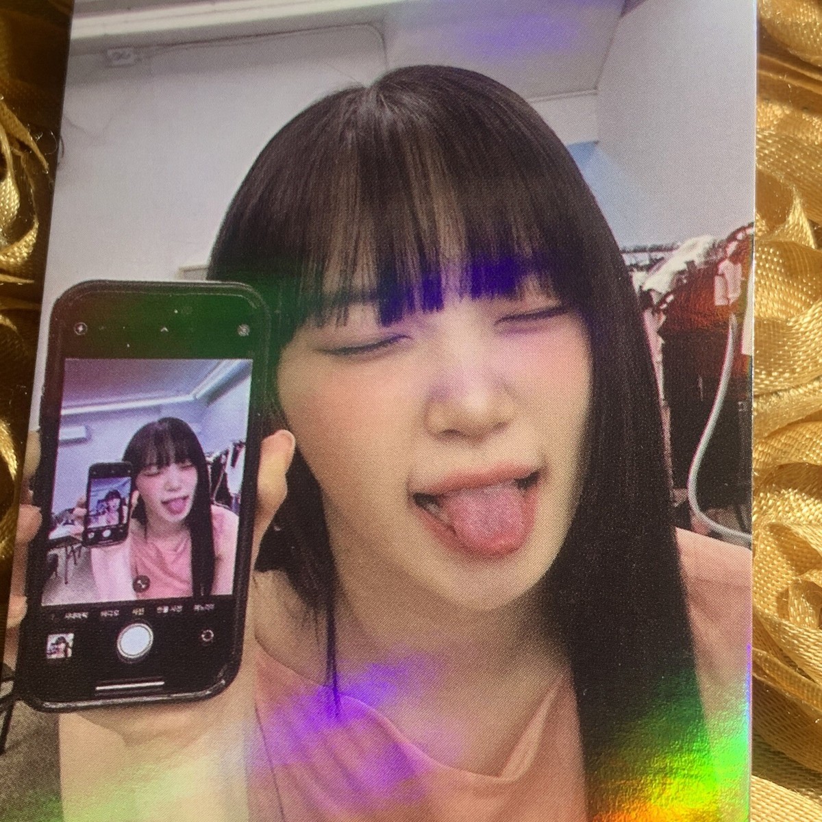 CHAEWON LE SSERAFIM Edition Celeb K-pop Pretty Girl Shiny Photo
