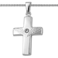 Echt Silber 925 Kreuz AnhäNger Kommunion Konfirmation Firmung Baby Taufe Kette