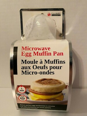 Culinary Elements Microwave Egg Muffin Pan Perfect Breakfast Sandwiches In Mins