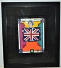 KEITH PAWLAK ACRYLIC PAINTING ON PAPER SIGNED THE QUEEN POP ART BRITISH ARTIST
