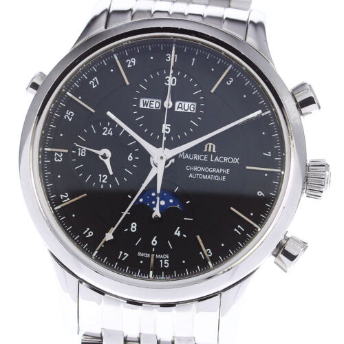 MAURICE LACROIX Les Classics LC6078 Chronograph Moon Phase AT Men's_756631 - Picture 1 of 6