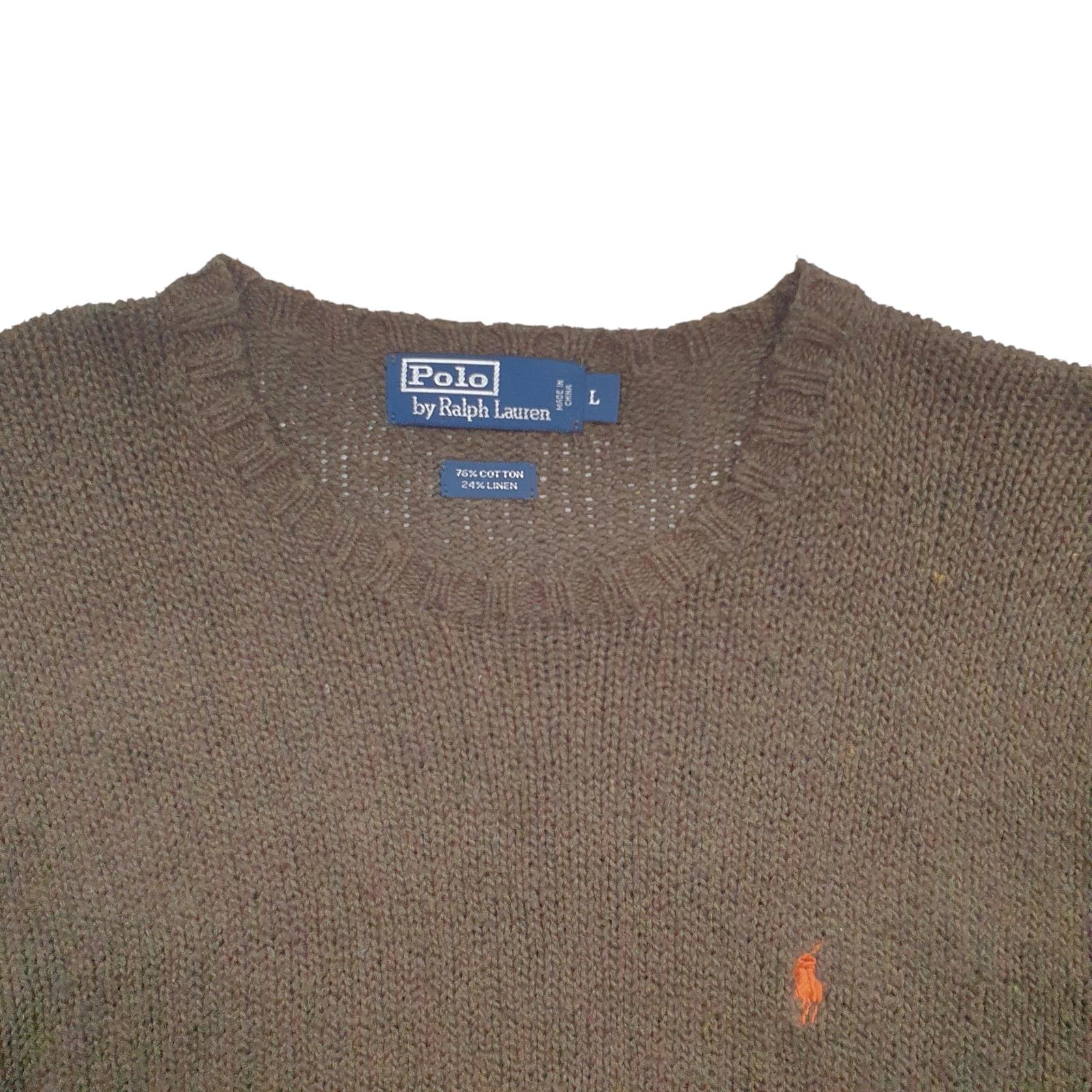 POLO RALPH LAUREN Crewneck Knit Jumper Sweatshirt Mens L image 2