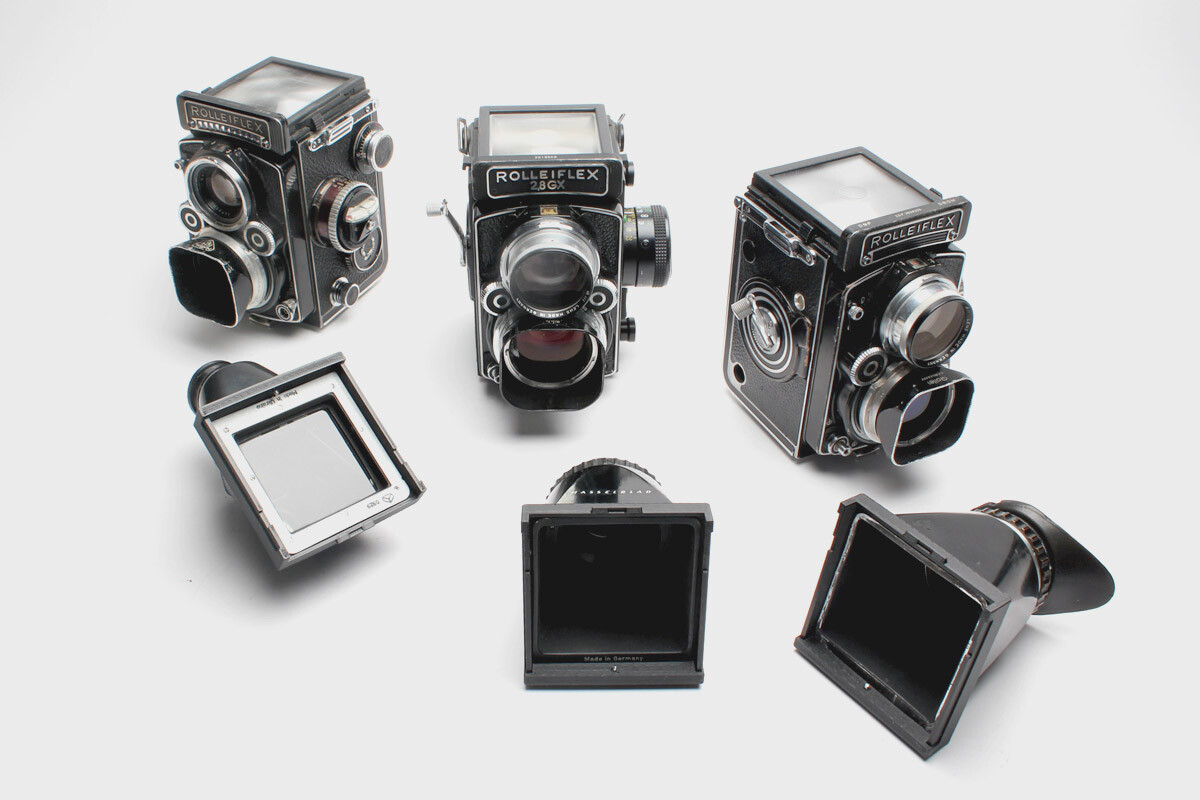 Hasselblad Chimney Finder Magnifying Hood adapter for Rolleiflex