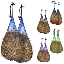 Majestic Ally 2 pcs Slow Feed 56” Hay Net with soft 3"x3" hole