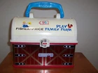 Fisher Price Little People Play Family Farm Lunch Box Barn Case Vintage 2008