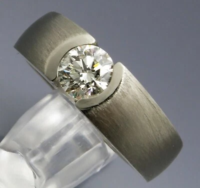 REIF-DESIGN - FEINER EINCARÄTER BRILLANT SPANNRING - 950 PLATIN - SCHWER - Bild 1 von 4