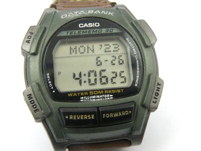 Herren Vintage Casio DB-35H Data Bank Uhr - 50m