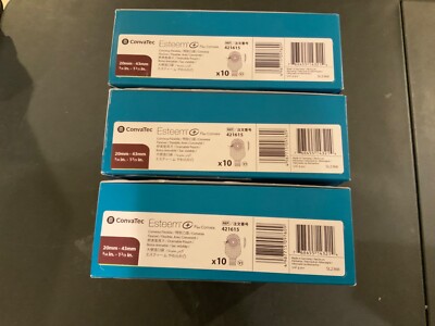 30 (3 boxes of 10) ConvaTec 421615 Esteem Drainable Pouch