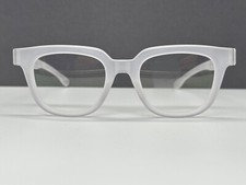 Ic Berlin Eyeglasses Frames men woman White Silver Angular Size lens L XL Gill