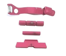 Ghost Pink Extended Slide Stop Release Plus Control Kit For Glock 43 43X 48