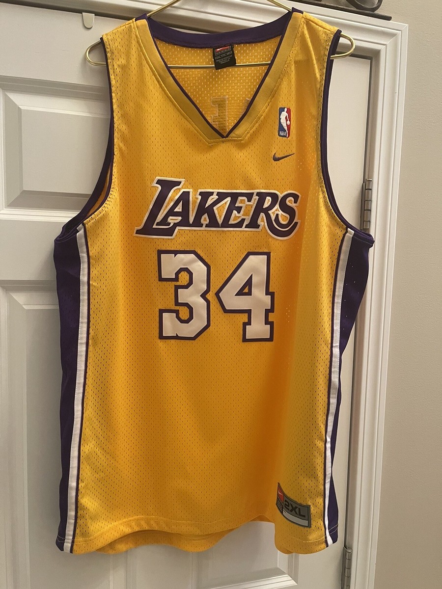 レア！NIKE製 SHAQUILLE O'NEAL LAKERS JERSEY Authentic Shaquille O'Neal Los Angeles Lakers Jersey 36