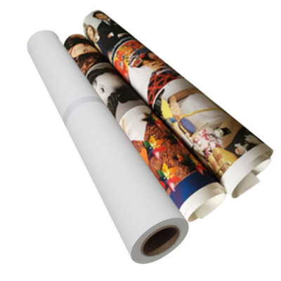 Polyester Canvas Roll Waterproof Matte Inkjet Canvas 17''24''36''44''54''60''X40ft