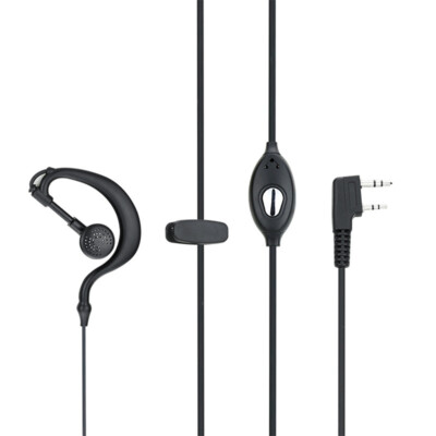 COODIO 2 x Oreillette 2-Pin Style G KIT PIéTON Écouteur Casque Microphone Compatible avec Kenwood Radio