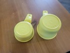 Vintage Tupperware Measuring Cups Yellow — photo 1
