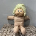 Vintage Cabbage Patch Doll One Tooth Straight Blonde Hair Blue Eyes 1978-1982