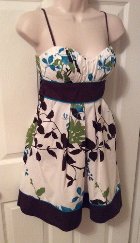 Corbata de espagueti Sundress Empire cintura sin palabras para juniors talla 3 - Imagen 3 de 6
