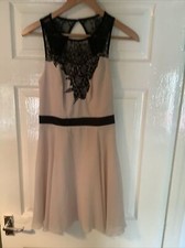 Womens Lipsy Sleeveless A Line Chiffon Party Dress. Size 6