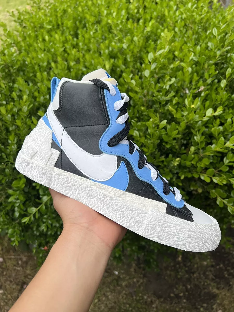 Size 7 - Nike Blazer Mid - Sacai Black Blue 2019