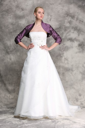 HBH Brautmoden Taffeta Bolero Jacke m langen Ärmeln, Gr.34-58 in mehreren Farben - Bild 7 von 17