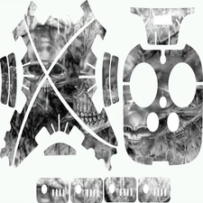 DJI Phantom 3 Drone Wrap RC Quadcopter Decal Custom Skin Accessory Shock Skully