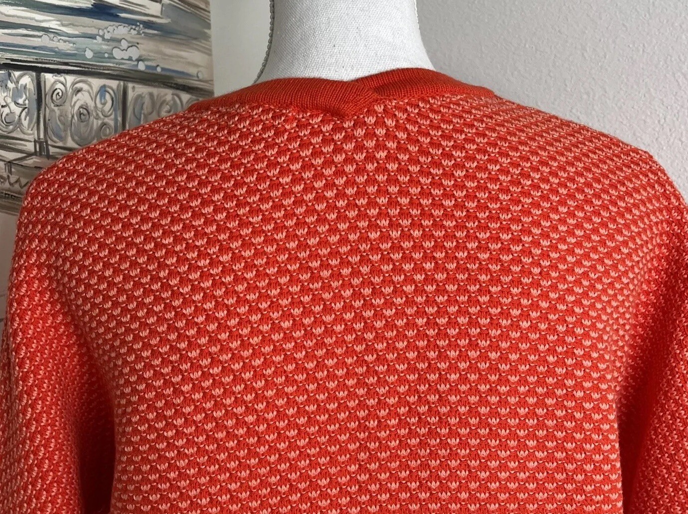 CAbi Women’s Orange Patterned Cocoon Zip Front Ca… - image 9