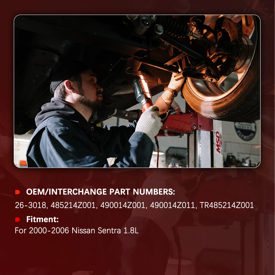 Power Steering Rack and Pinion Assembly For Nissan Sentra 2000-2006 1.8L 26-3018 - Image 2 of 4