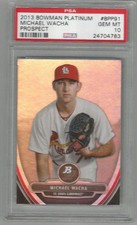 2013 Bowman Platinum Michael Wacha Prospect PSA 10