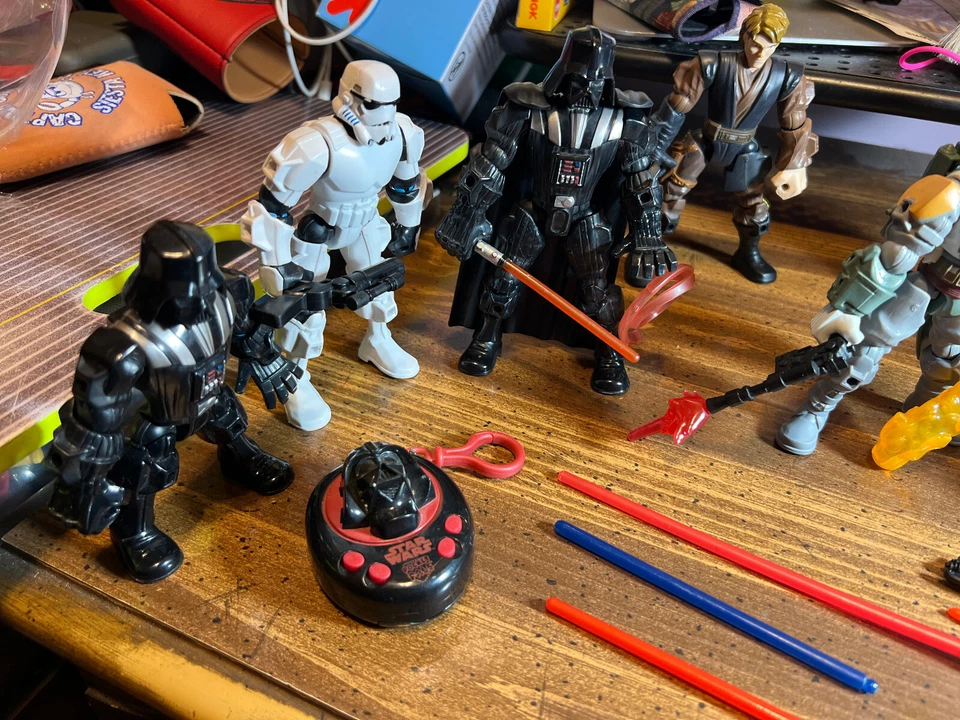 LOTE de figuras de acción Star Wars Hero Mashers etc BOBA FETT DARTH VADER etc. Foto 4 de 4