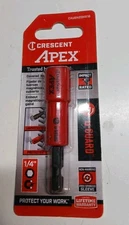 Crescent APEX U-GUARD 1/4" Magnetic Nutsetter  Impact Rated Non-Marring Sleeve