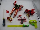 POWER RANGERS MMPR DAMAGED & INCOMPLETE TOYS LOT PRE-OWNED VINTAGE BANDAI