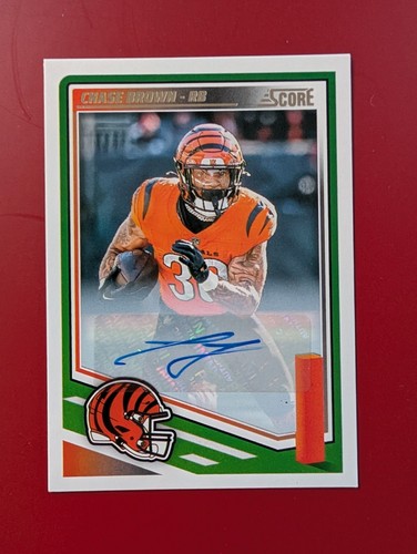 Score 2025 Chase Brown Auto Cincinnati Bengals